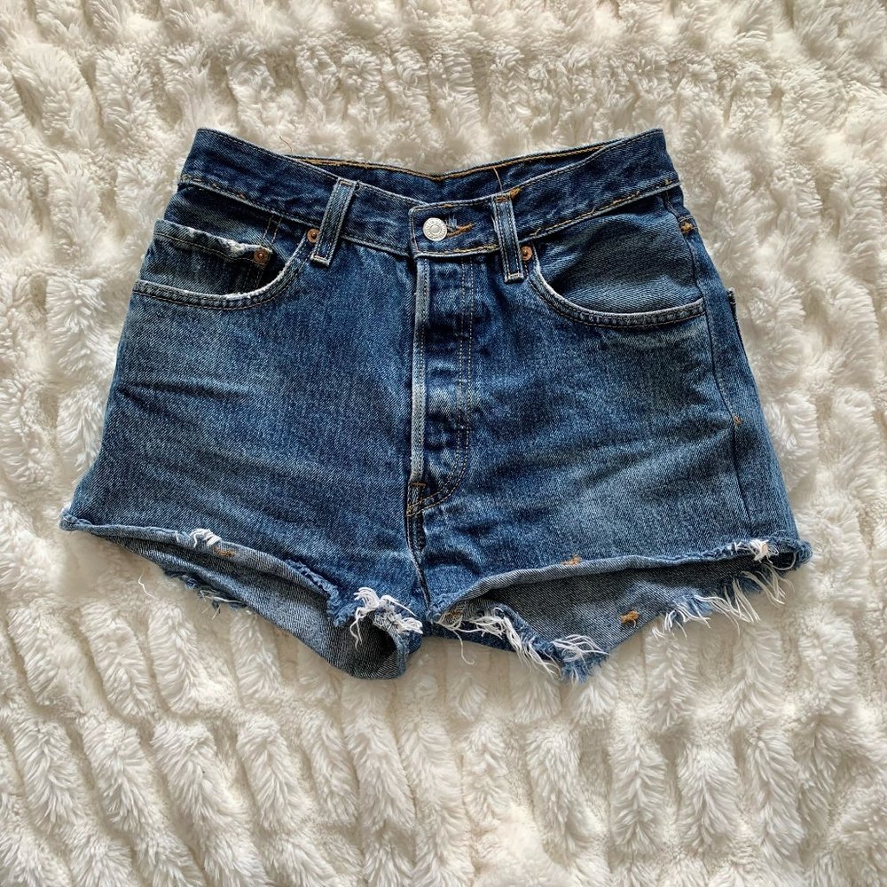 LEVI'S | Denim Blue Shorts - Picture 1 of 3